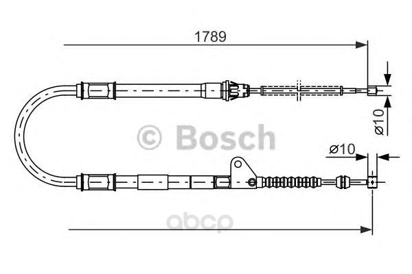 

Трос cтояночного тормоза BOSCH 1987477540