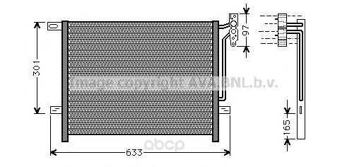 

Радиатор охлаждения двигателя Ava BW5203