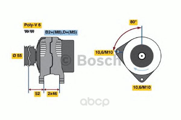 

Генератор BOSCH 0986041930