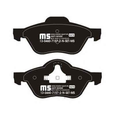 

Тормозные колодки дисковые MASTER SPORT 13046071572NSETMS