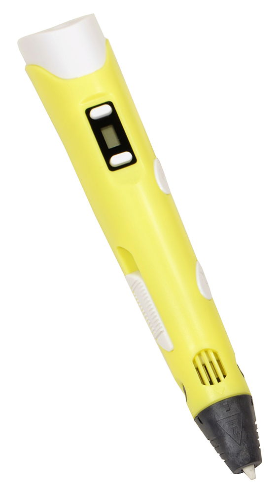 Ручка 3D 3DPen-2 с LCD дисплеем Желтая