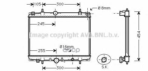 фото Радиатор системы охлаждения ava quality cooling pea2200