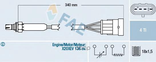 Лямбда-зонд FAE 77300