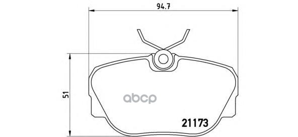 

Комплект тормозных колодок brembo P06010