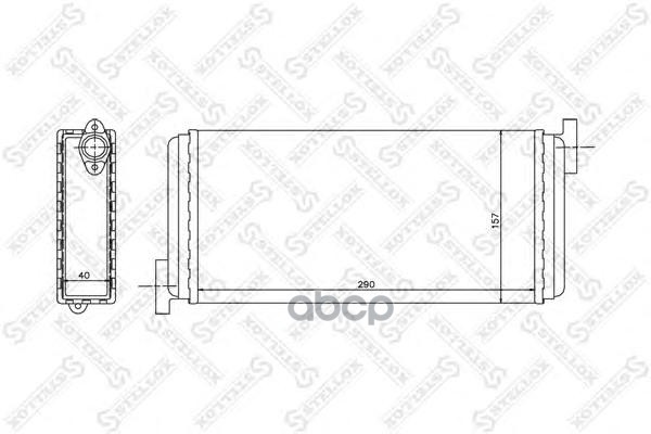 фото Радиатор печки stellox 1035049sx
