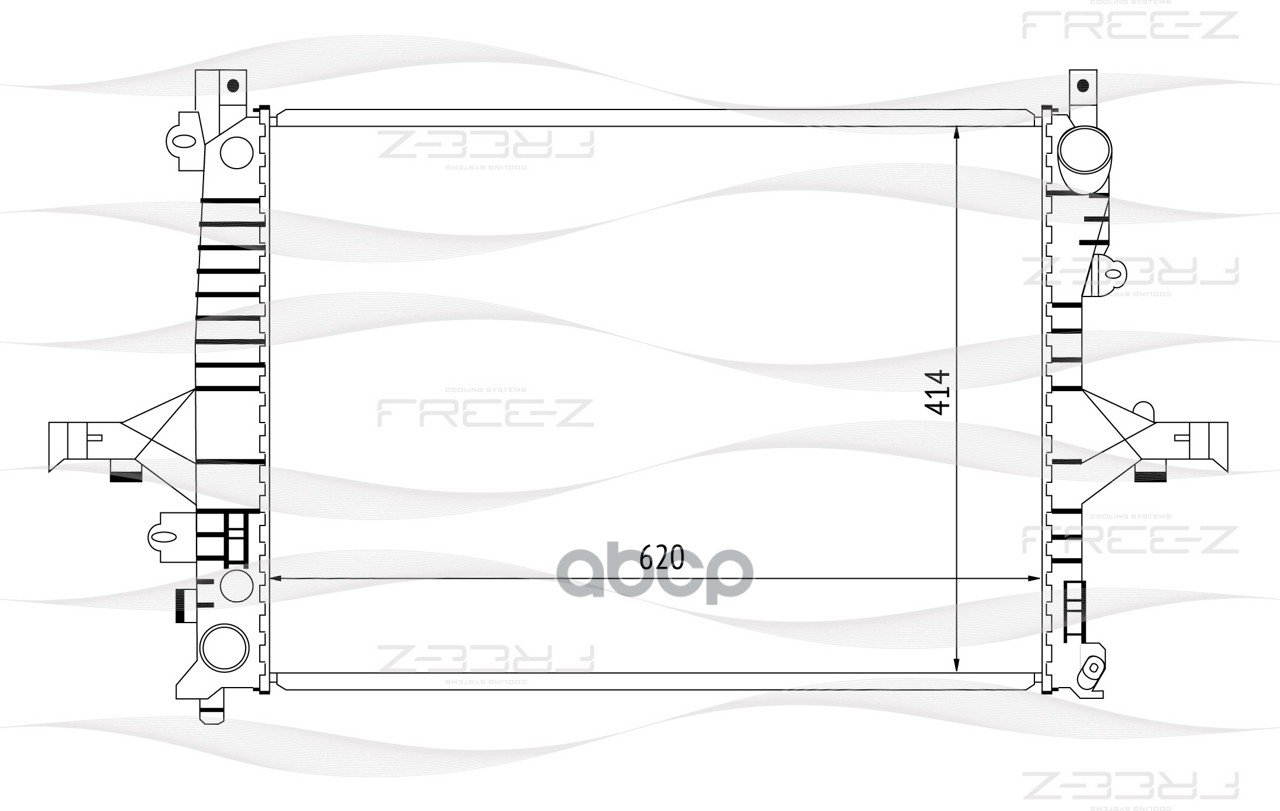 фото Радиатор охлаждения free-z kk0214