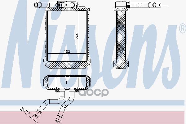 

Радиатор печки Nissens 72045