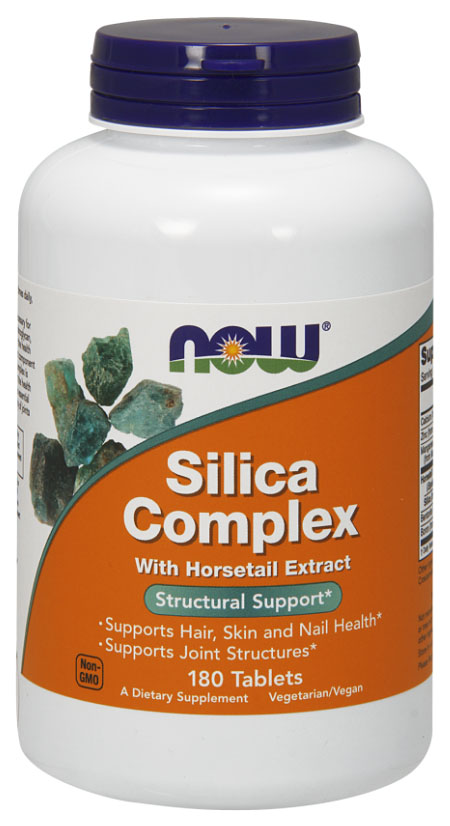 Купить Добавка для здоровья NOW Silica Complex 180 табл. натуральный