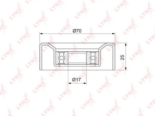 

Натяжной ролик LYNXauto PB-5323