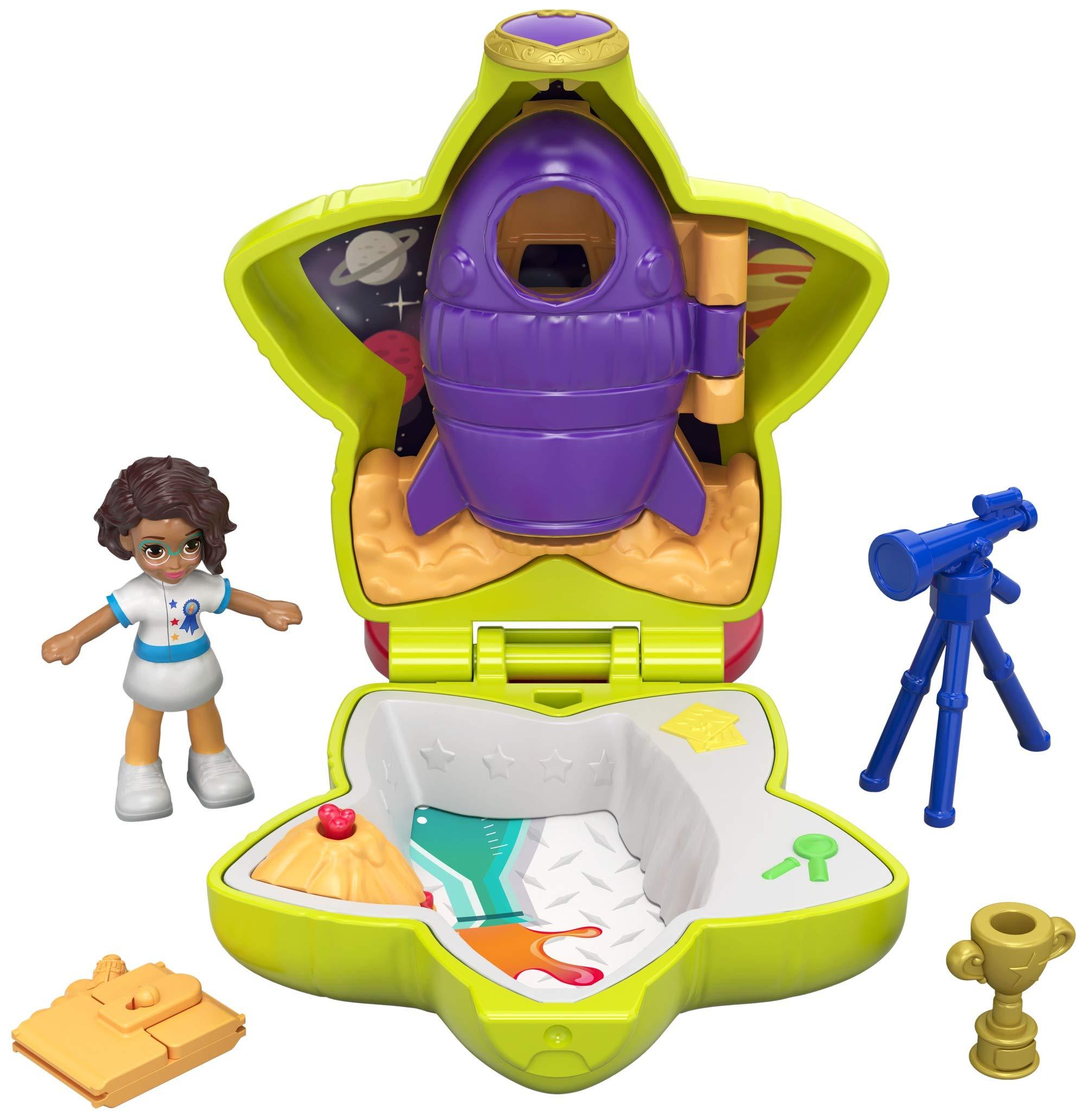 

Игровой набор Mattel Набор игровой Polly Pocket компактный Шани и космический корабль