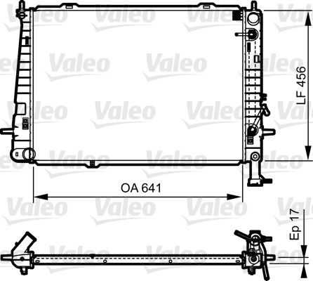 

Радиатор охлаждения двигателя VALEO 735563