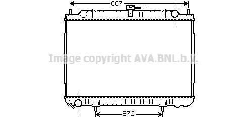 фото Радиатор охлаждения двигателя ava quality cooling dn2240