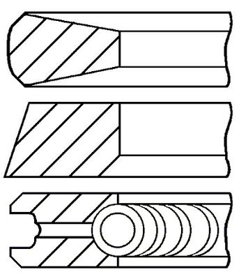 

Комплект поршневых колец GOETZE ENGINE 08-133100-10
