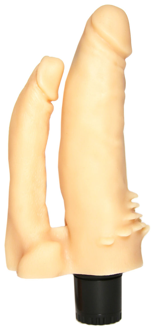 Двойной вибратор с усиками №11 17 см