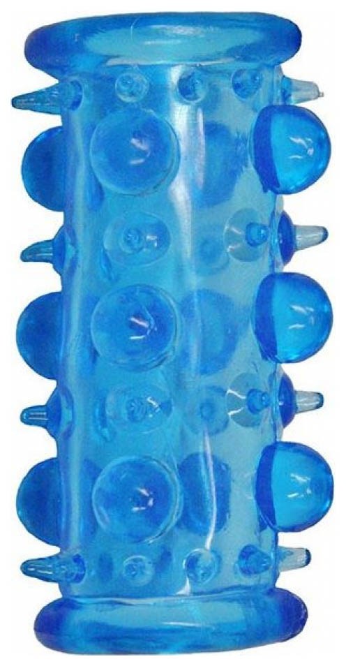 Насадка Dream Toys Lust Cluster с шипами и шишечками голубой