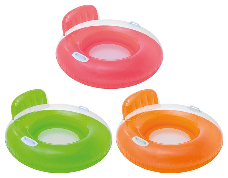 Круг для плавания Intex Канди, 3 цвета, 102 см круг для плавания 70 см белый оранжевый
