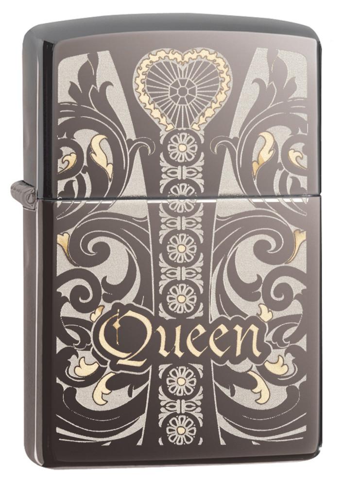 

Бензиновая зажигалка Zippo Zippo Fit for a Queen Black Ice, Zippo Fit for a Queen