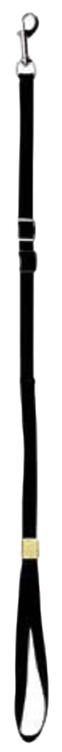 фото Поводок для собак show tech нейлоновая ринговка, черная, 0,3 х 121 см