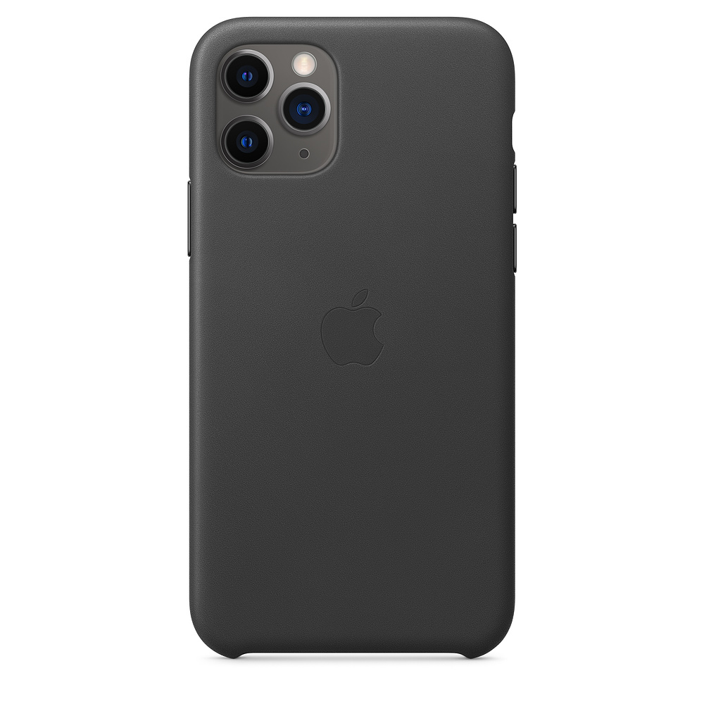 фото Чехол apple для iphone 11 pro leather case - black