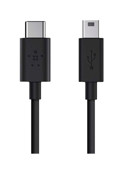 

Кабель Belkin F2CU034 miniUSB 2м Black, 2.0 USB-С to miniUSB-B (F2CU034bt06-BLK)