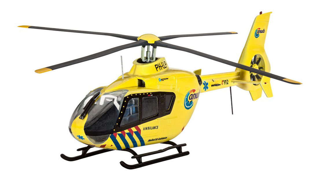 фото Набор со сборном моделью вертолета ec135 anwb revell