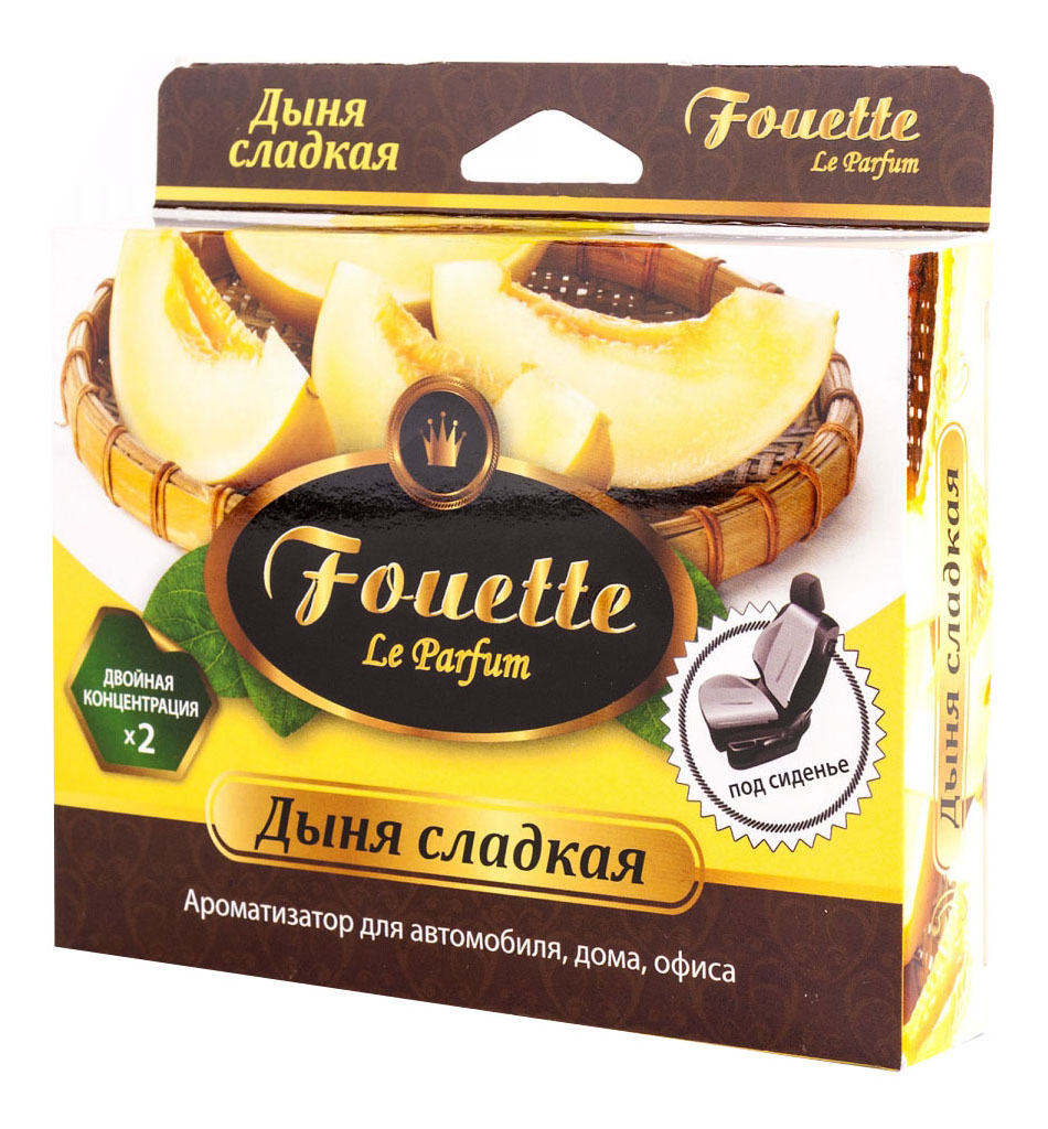 

Ароматизатор в машину Fouette Дыня сладкая, Черный, Дыня Сладкая