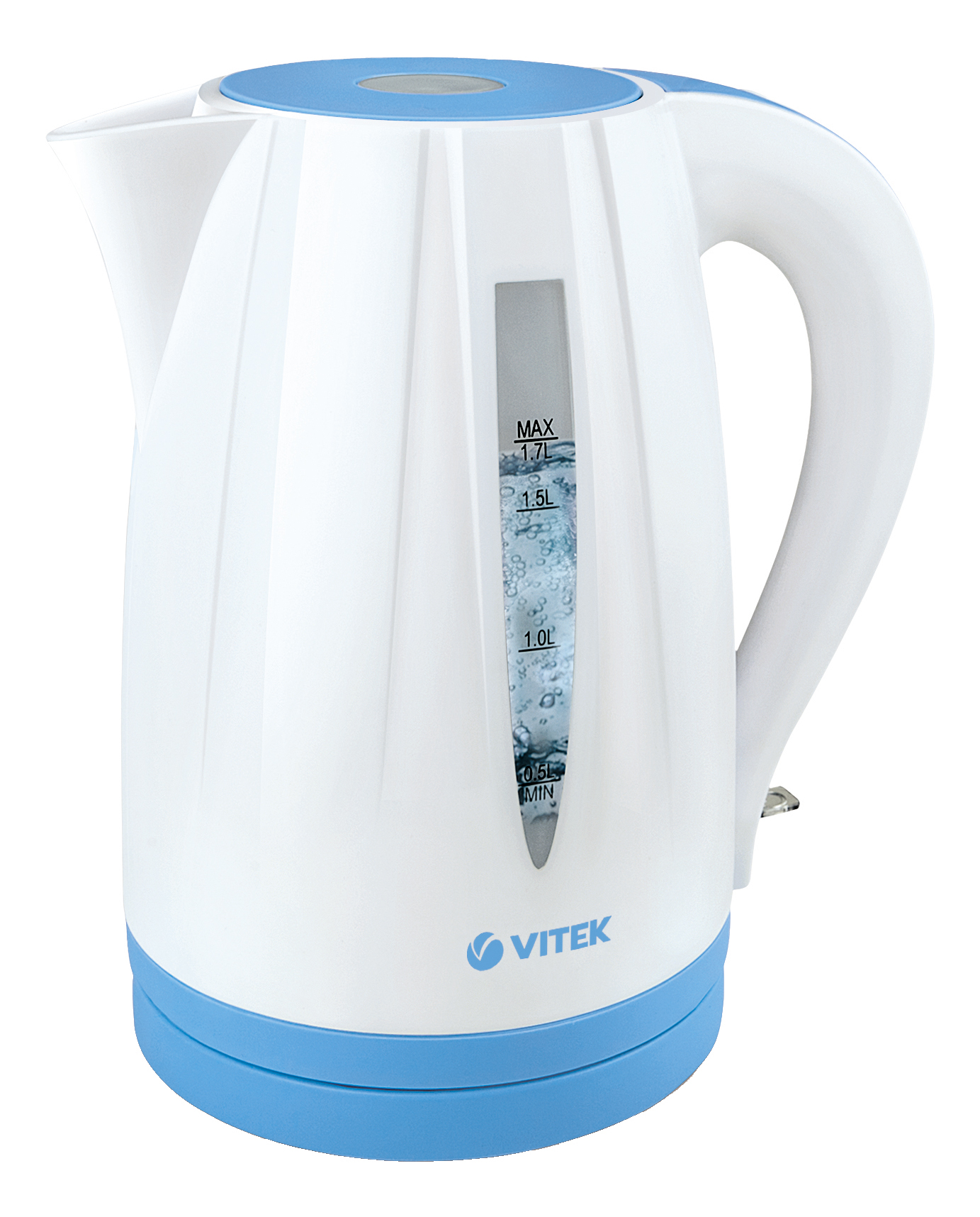 Чайник электрический VITEK VT-1168W 1.7 л белый кисть для наращивания и дизайна ногтей скошенная плоская 17 5 см d 5 × 6 мм белый