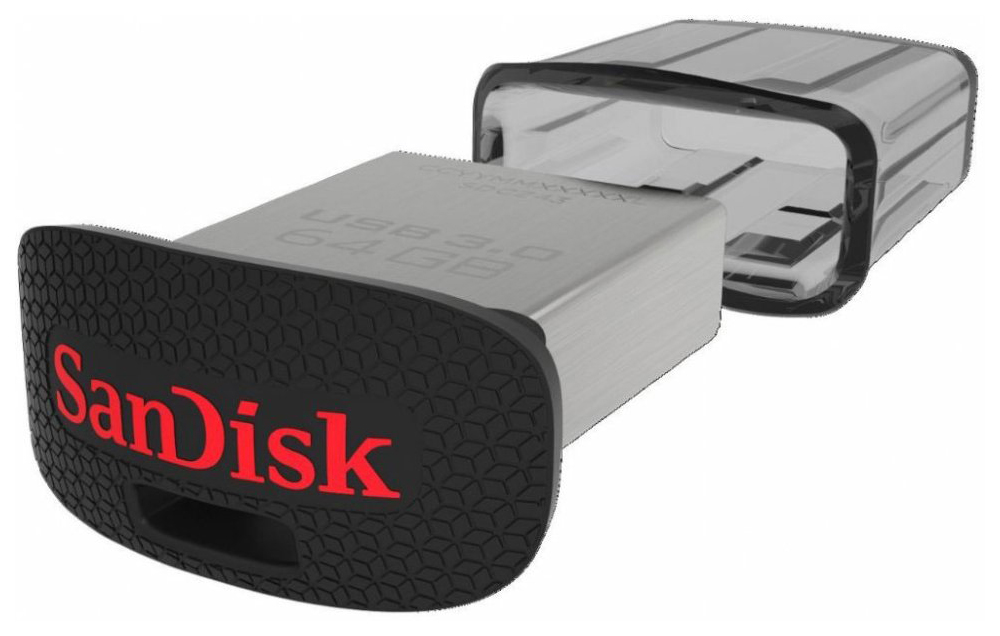 

Флешка SanDisk Ultra Fit 64ГБ Silver/Black (SDCZ43-064G-GAM46), Ultra Fit