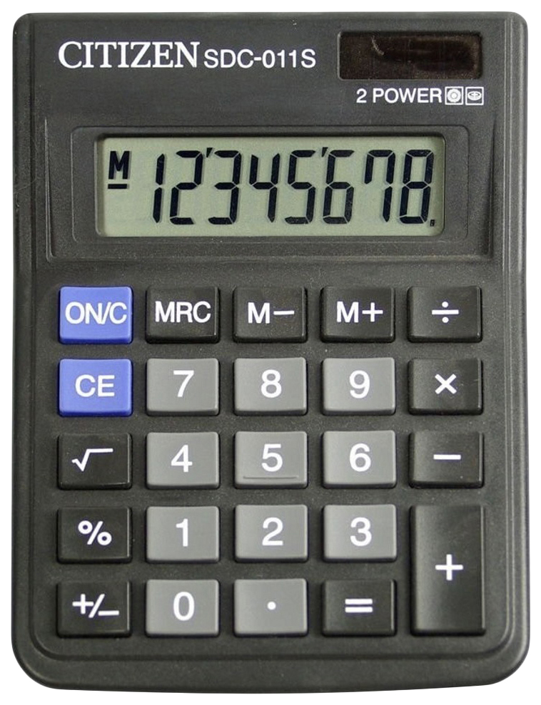 

Калькулятор CiTiZEN SDC-011S Черный, sDC-011S