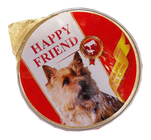 фото Консервы для собак happy friend, мясное ассорти, 125г