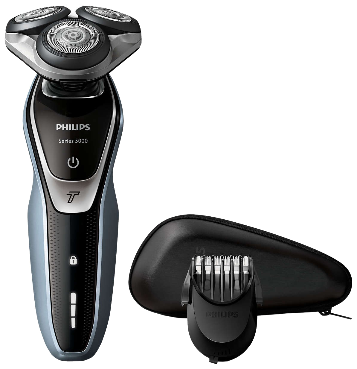 фото Электробритва philips 5000 s5330 серебристая, синяя