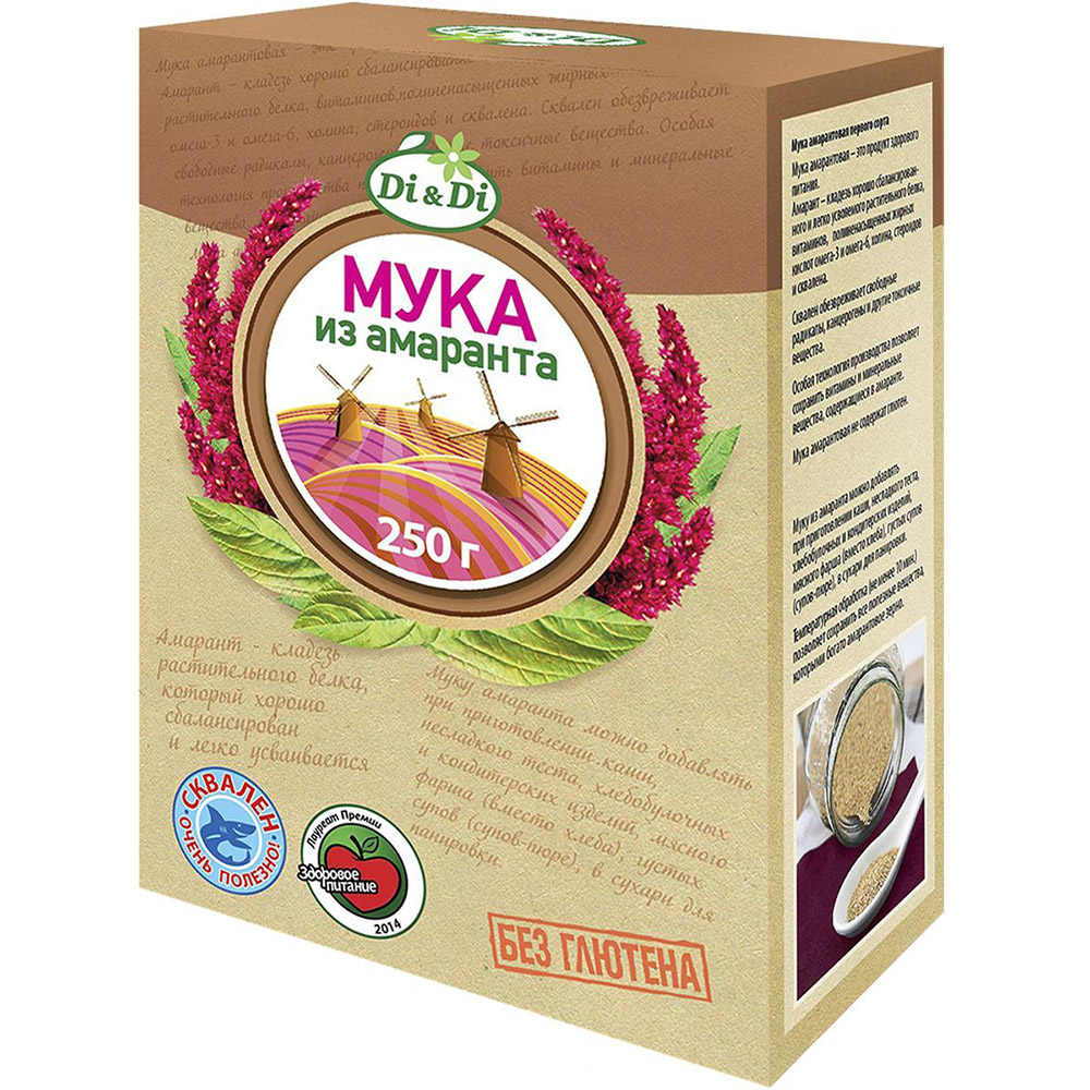 

Мука Di&Di амарантовая без глютена 250 г
