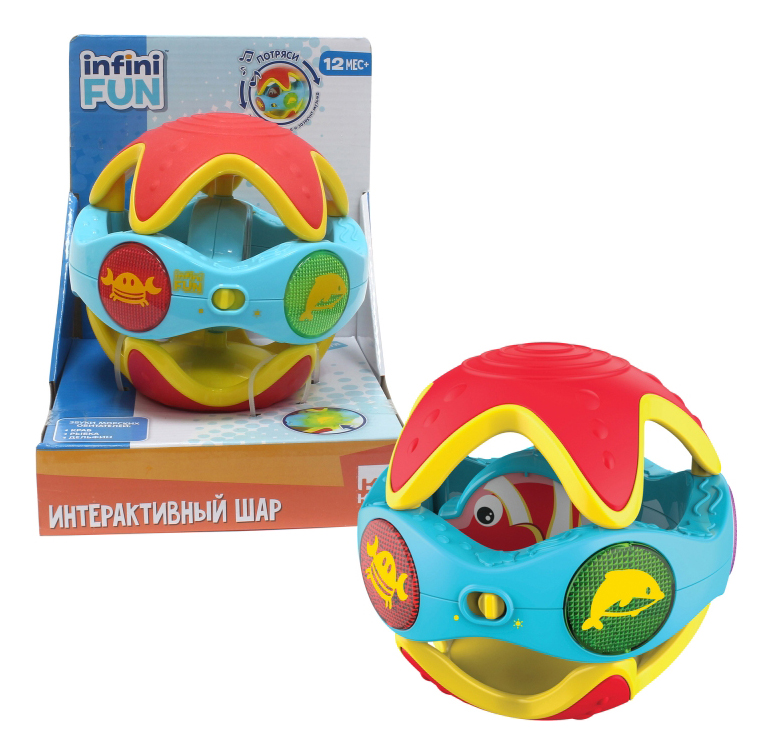 

Интерактивная развивающая игрушка 1 TOY Интерактивный шар, Интерактивный шар