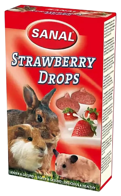 

Лакомство для грызунов Санал, клубника, 45г, Клубника 14801 45 г