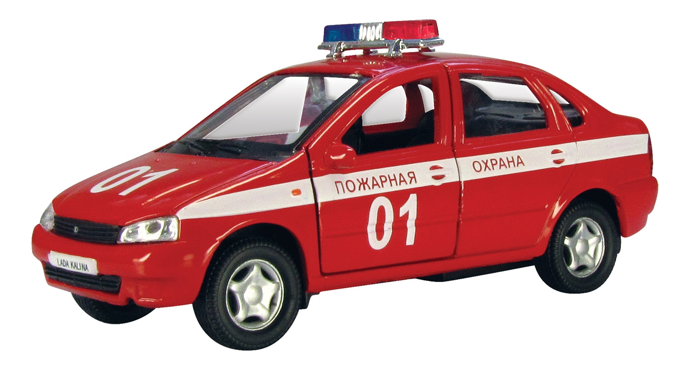 

Коллекционная модель Lada kalina Пожарная охрана Autotime 11492 1:34, Lada kalina пожарная охрана
