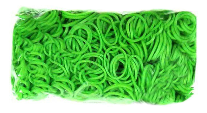 Плетение из резинок Rainbow Loom Набор резиночек и С-клипс Зеленый лайм плетение из резинок rainbow loom фингер лум зеленый