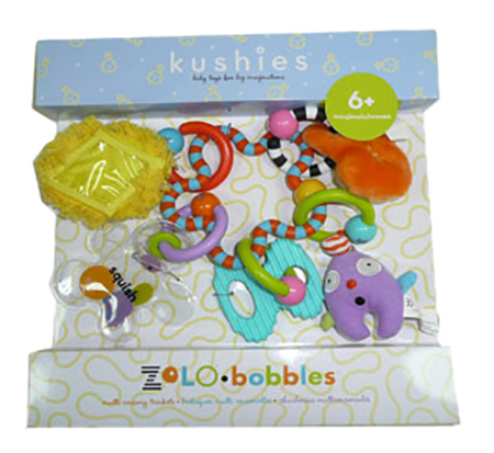 фото Колечки с игрушками и прорезывателями zolo bobbles kushies