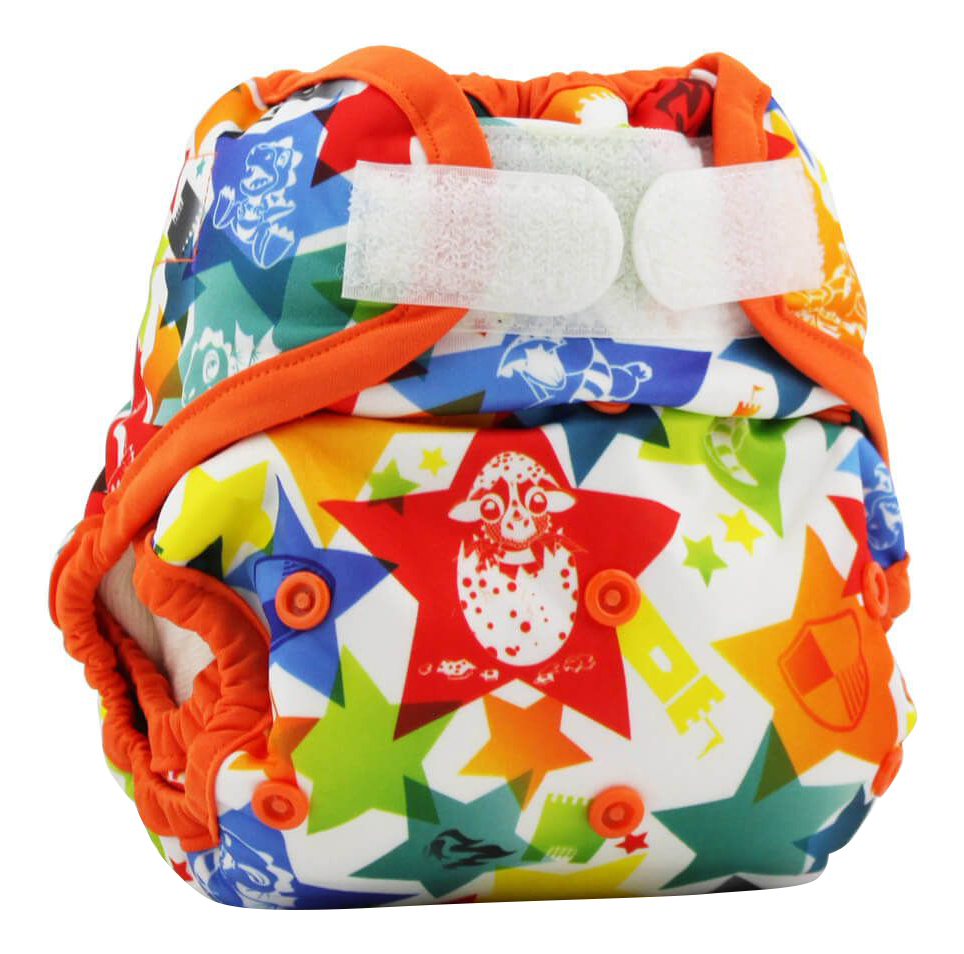 

Трусики многоразовые 3-16 кг, One Size Aplix Cover Dragons Fly/Poppy Kanga Care, One Size Aplix