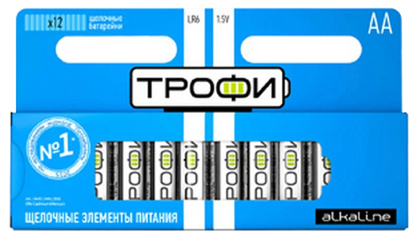 

Батарейка Трофи LR6-12BL 4 шт, LR6-12BL