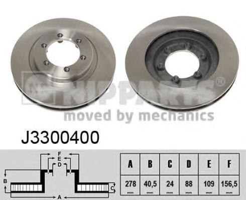 фото Тормозной диск nipparts j3300400