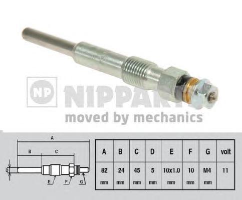 Свеча накаливания Nipparts J5714000