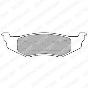 

Тормозные колодки DELPHI дисковые LP1515