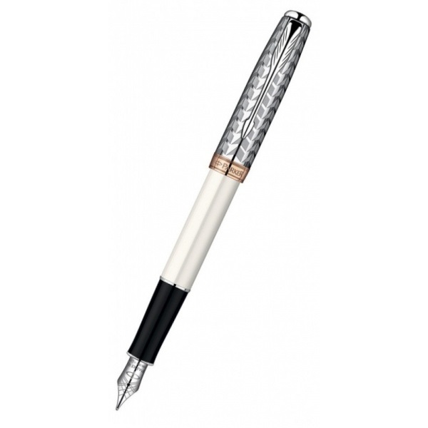 

Ручка перьевая Parker Sonnet - Premium Metal & Pearl CT, F