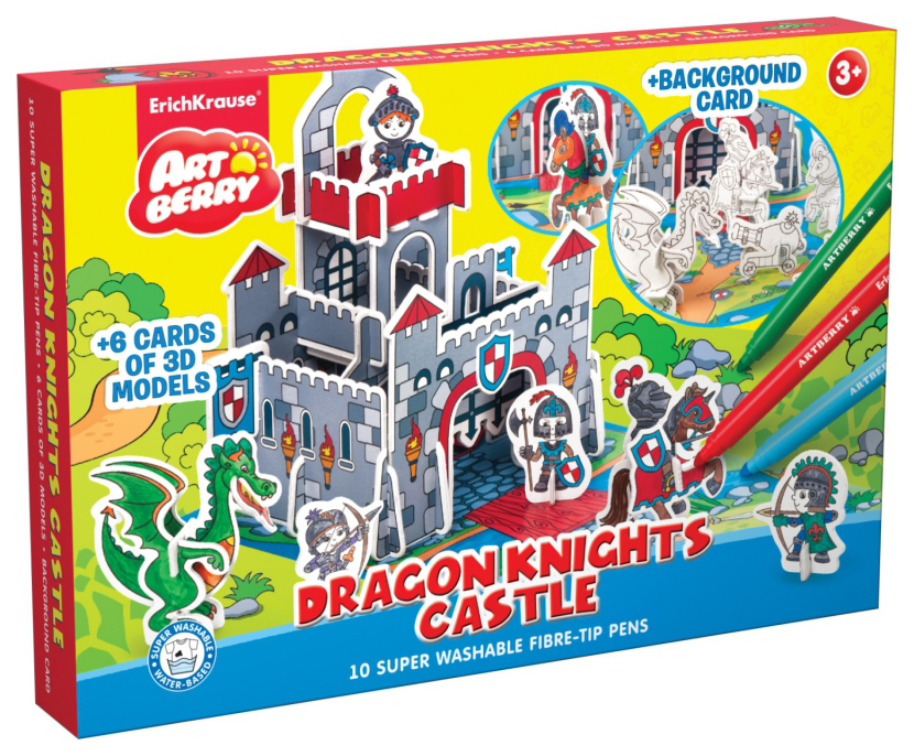 Раскраска Artberry Dragon Knights Castle