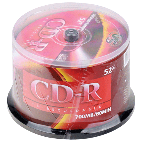 фото Диски cd-r vs, 700 mb, 52x, cake box, vscdrcb5001, 50 штук