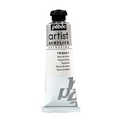 Акриловая краска Pebeo Artist Acrylics extra fine №1 белила титановые 37 мл