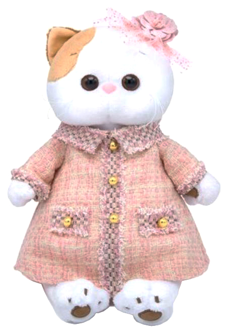 

Мягкая игрушка BUDI BASA Кошечка Ли-Ли в розовом костюме в клетку, 27 см, Белый, Басик и Ко