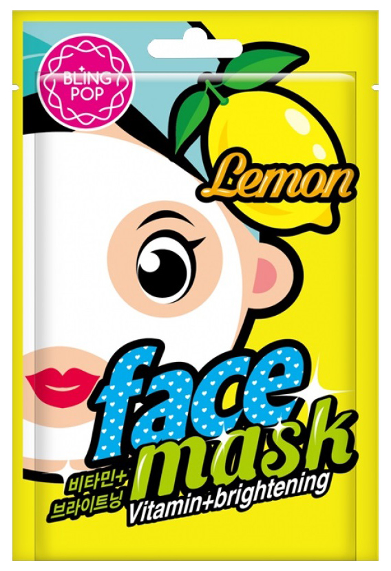 фото Маска для лица bling pop lemon vitamin & brightening mask 20 мл