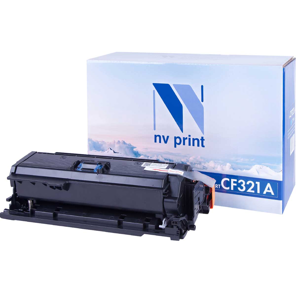 фото Картридж для лазерного принтера nv print cf321ac, голубой