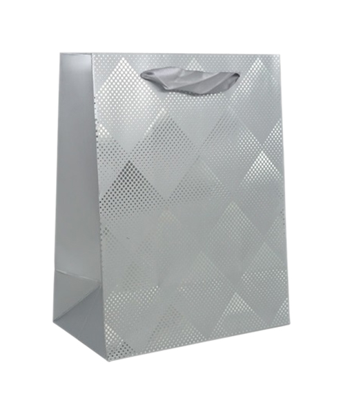 

Пакет подарочный ламинированный АЙРИС (BK958-1), 23*18*10 см (C-серебро), 3 шт